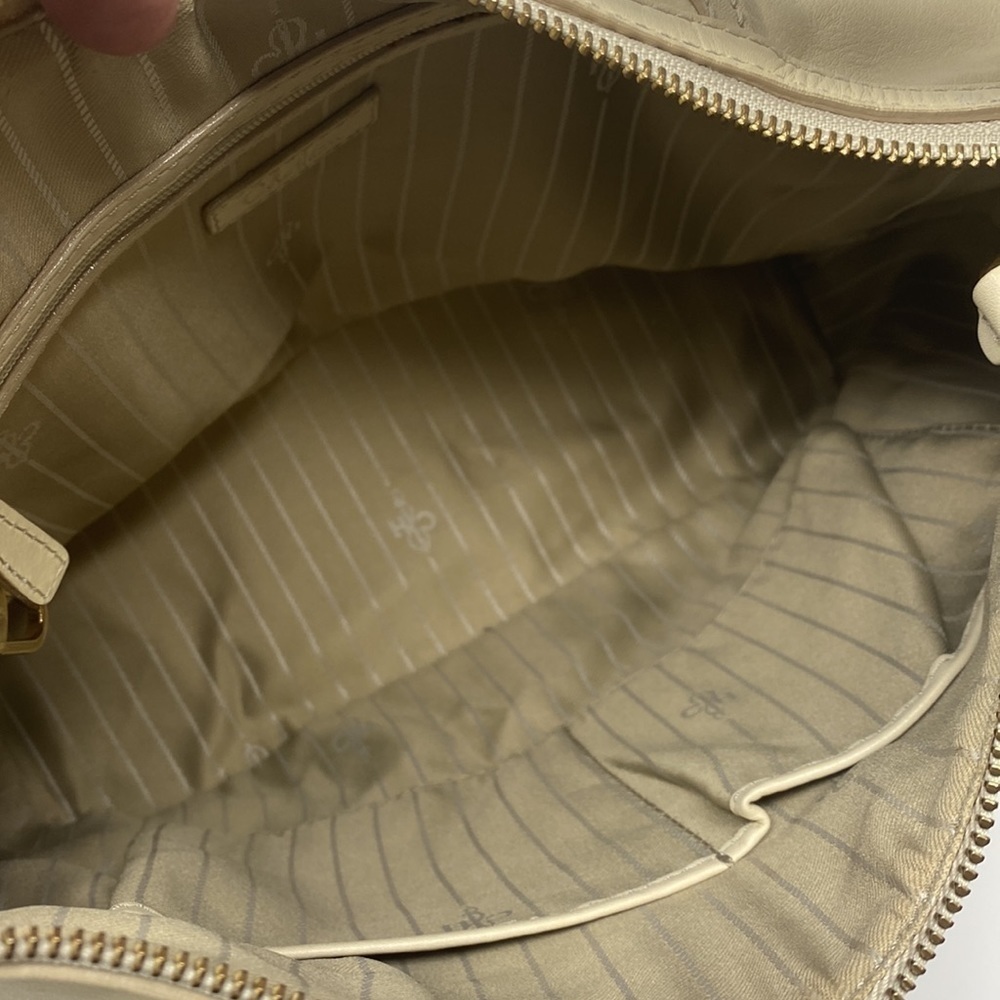 Cole Haan Off-White Leather Hobo Shoulder Bag - Picture 10 of 15